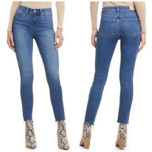 PAIGE Hoxton Raw Hem Ankle Skinny Jeans (Limitless)
